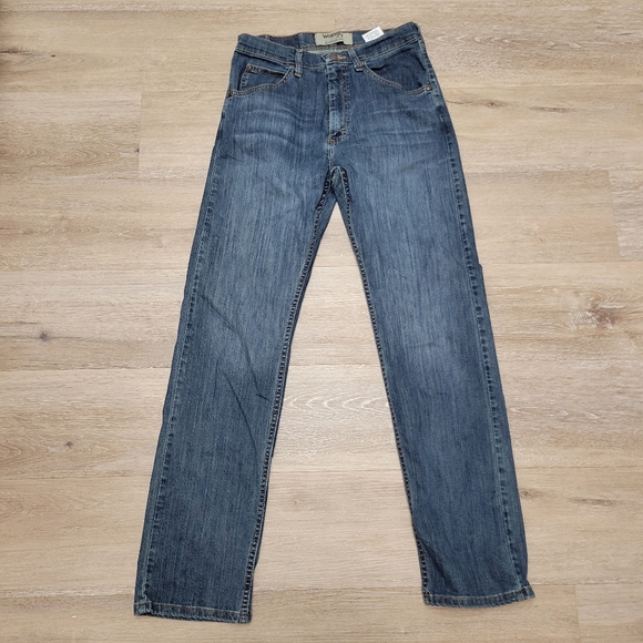 Wrangler Men's Dark Blue Straight Jeans 30x32 - Picture 2 of 6